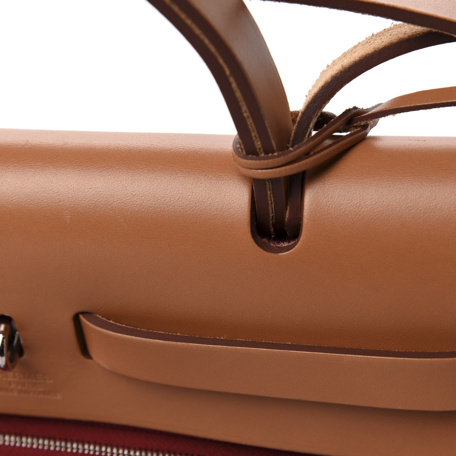 Hermes Vache Hunter Toile Herbag Zip 31 PM Rubis 9 of 13