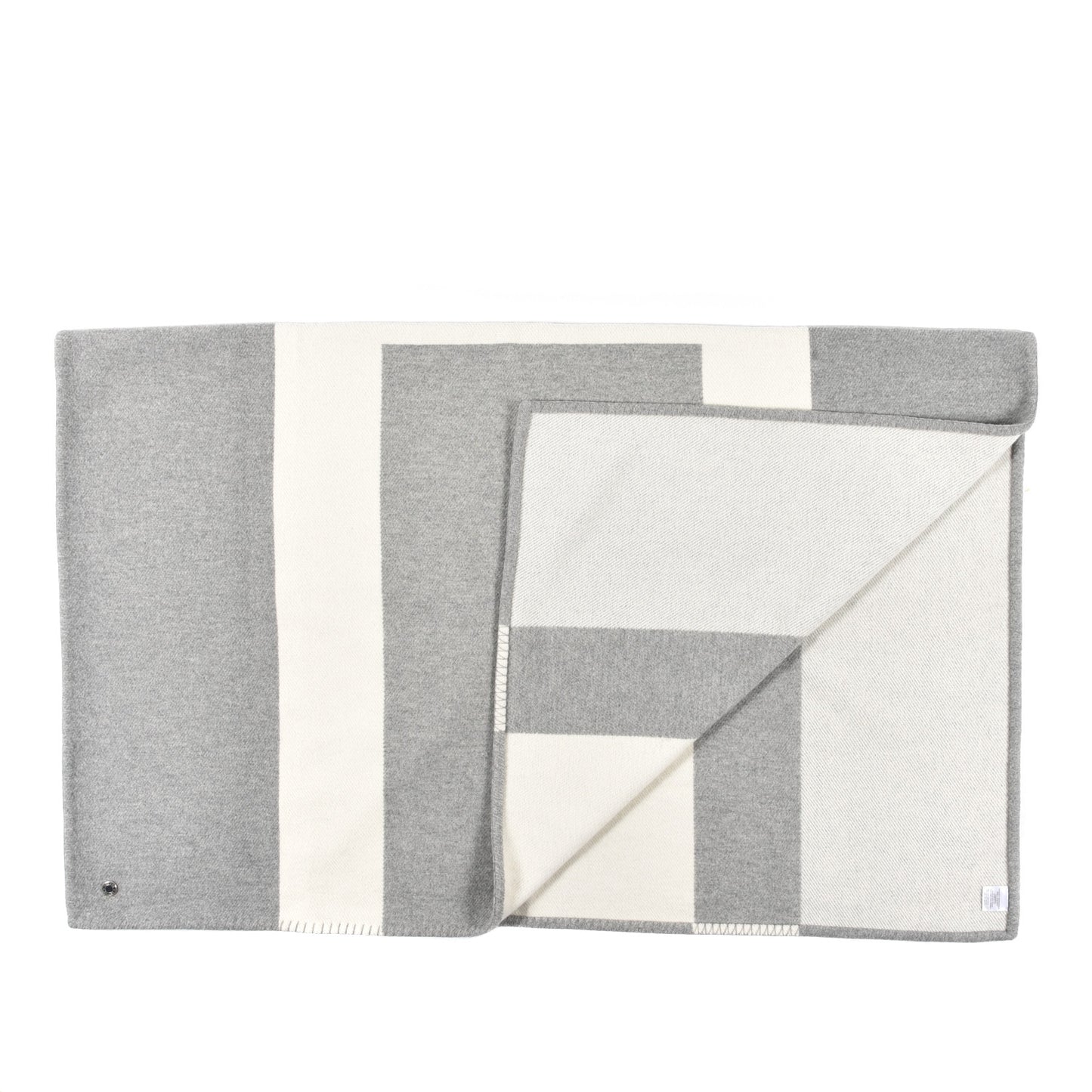 Wool Cashmere Avoine Blanket Craie Gris
