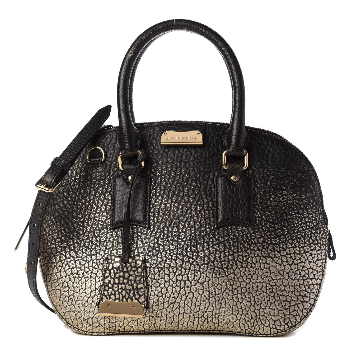 Burberry Heritage Grain Small Orchard Bowling Bag Black 1 of 11