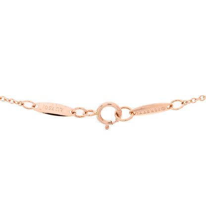 Tiffany 18K Rose Gold Elsa Peretti Infinity Cross Pendant Necklace 4 of 5