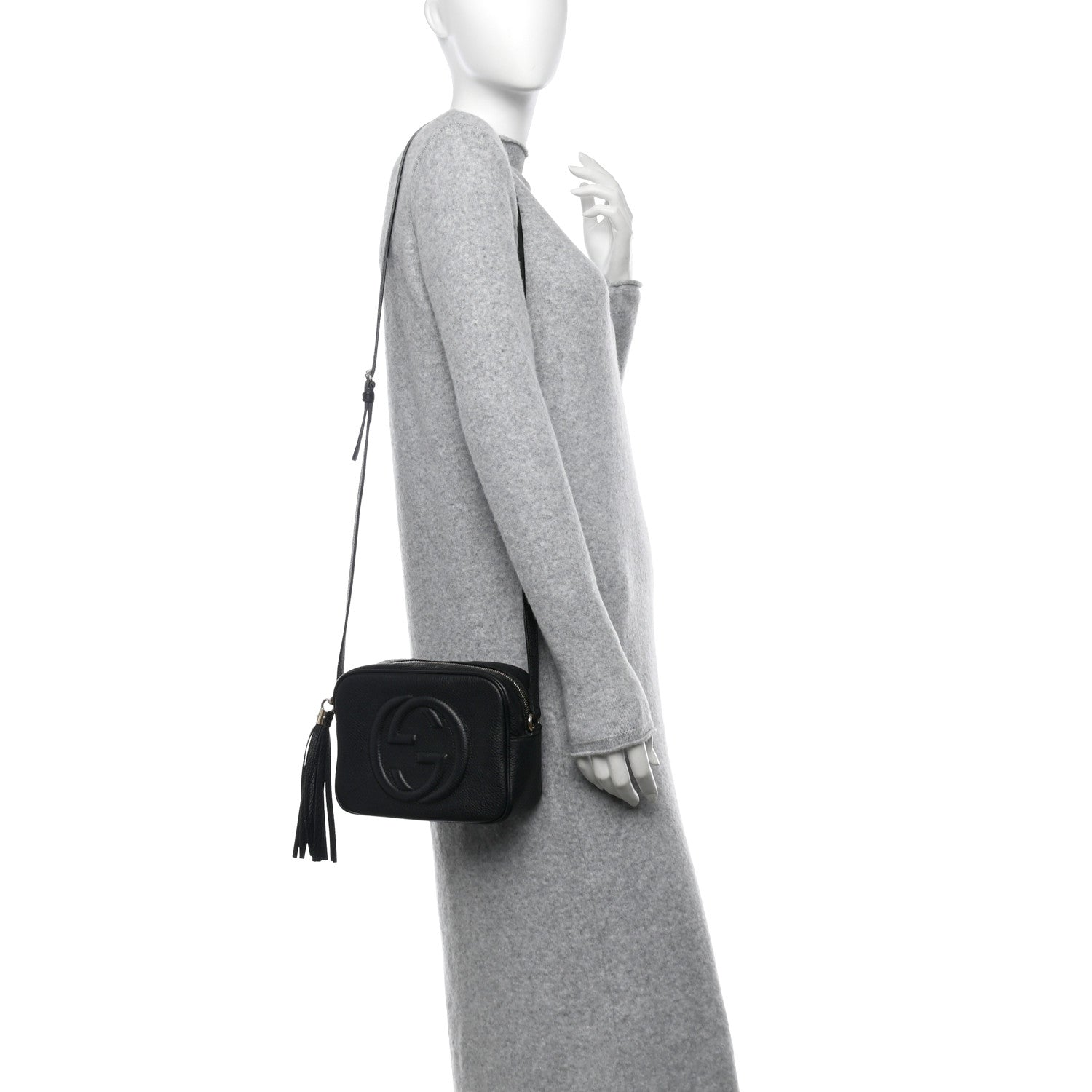 Gucci Pebbled Calfskin Small Soho Disco Bag Black 2 of 11