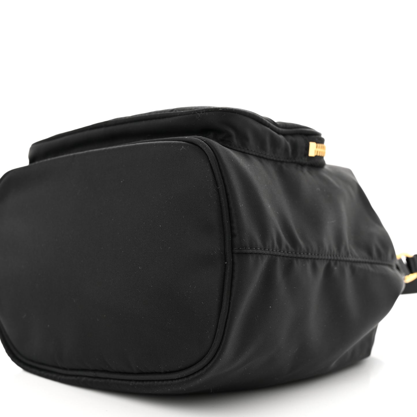 Re-Nylon Duet Drawstring Shoulder Bag Black