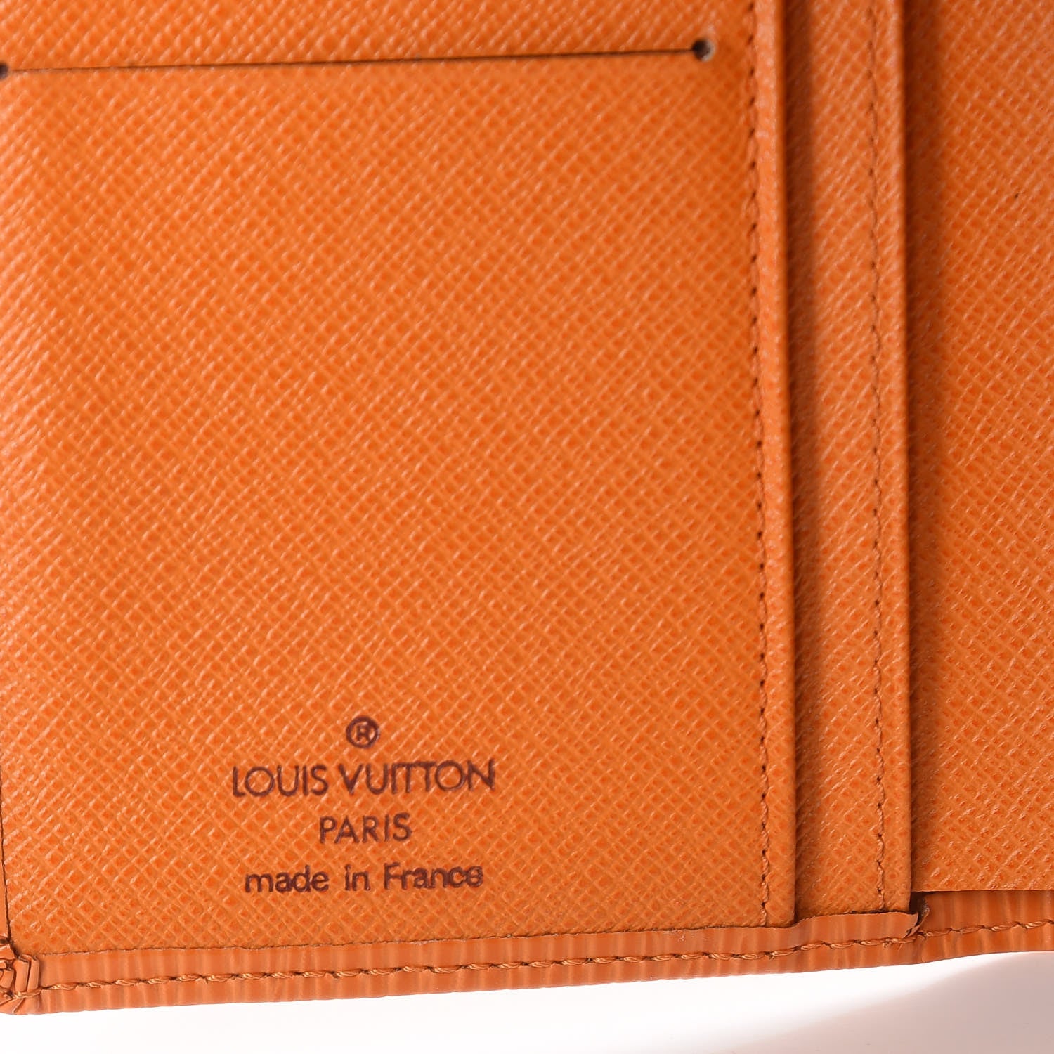 Louis Vuitton Epi French Purse Wallet Mandarin 6 of 8