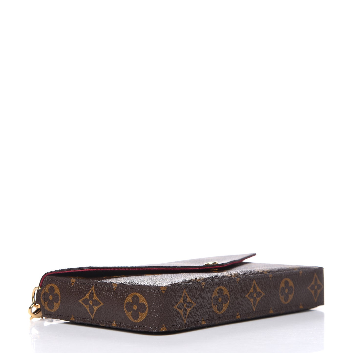 Monogram Pochette Felicie Chain Wallet Fuchsia