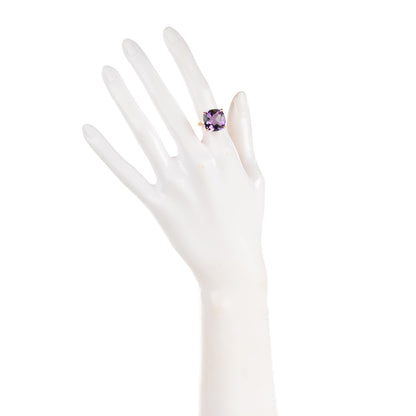 Tiffany 18K Yellow Gold Amethyst Sparklers Cocktail Ring 50 5.25 2 of 5