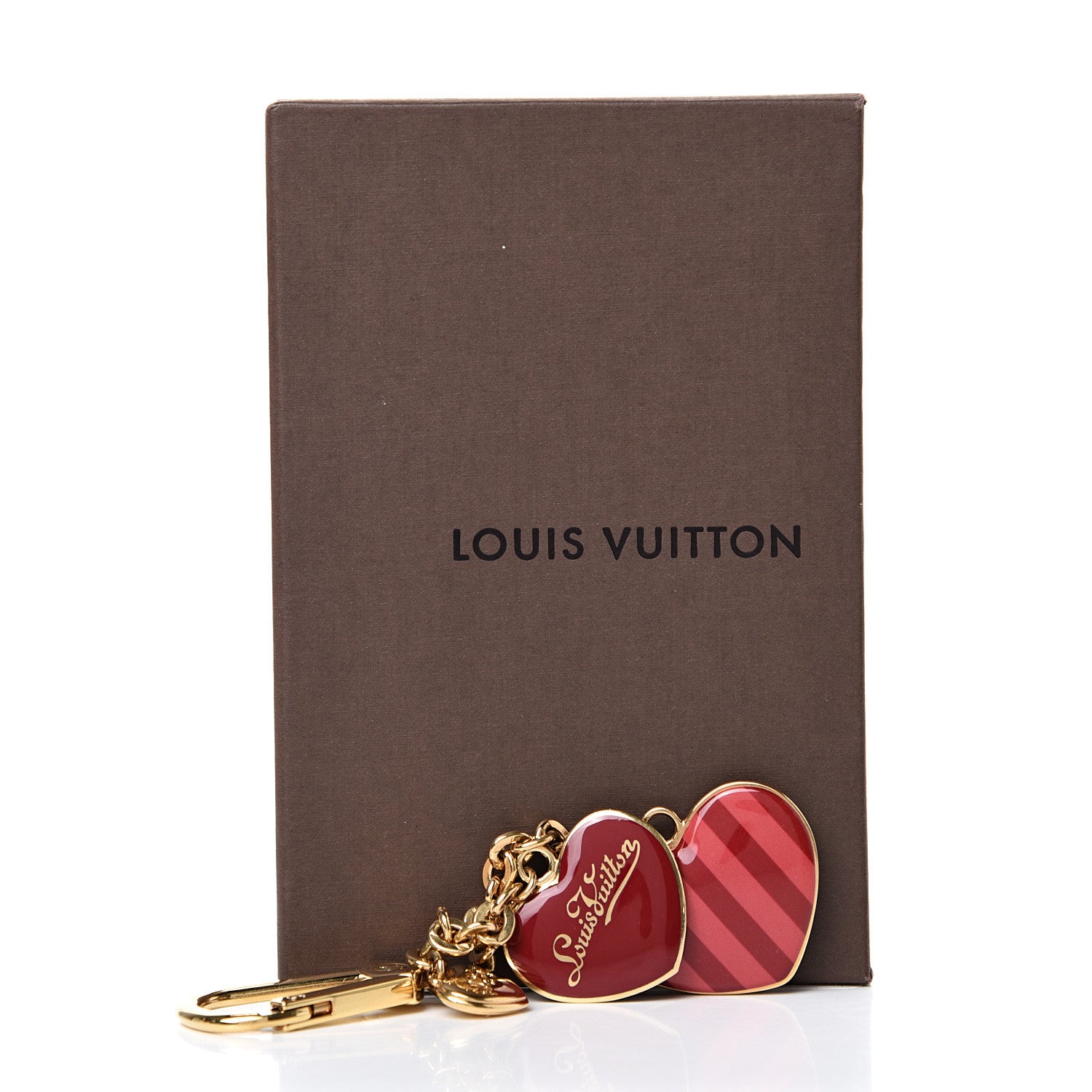 Louis Vuitton Rayures Coeur Bag Charm Key Holder Pomme D'Amour 5 of 5