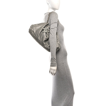 Chanel Jersey Melrose Cabas Grey 2 of 10