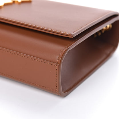 Saint Laurent Smooth Calfskin Medium Classic Monogram Kate Tassel Brown 9 of 10