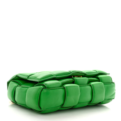 Bottega Veneta Lambskin Maxi Intreccio Padded Chain Cassette Crossbody Bag Grass 4 of 13