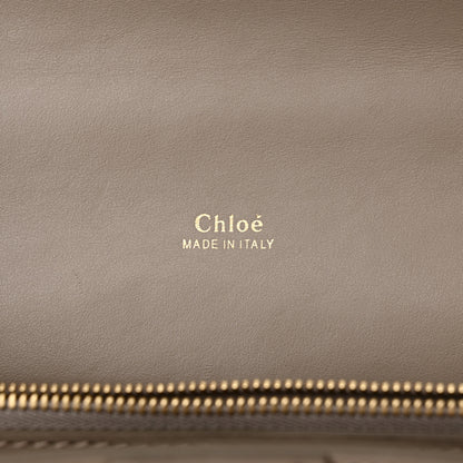 Chloe Shiny Goatskin Calfskin Mini Aby Chain Shoulder Bag Motty Grey 6 of 14