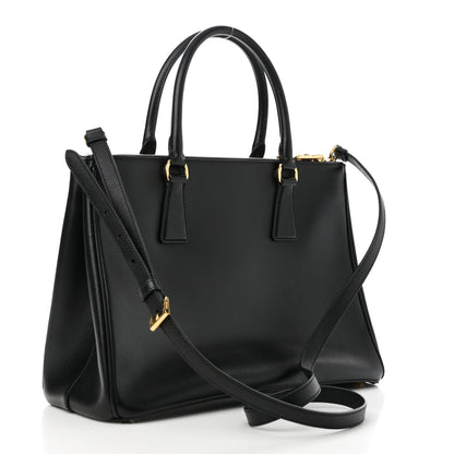 Prada Saffiano Lux Large Galleria Double Zip Tote Black 3 of 9