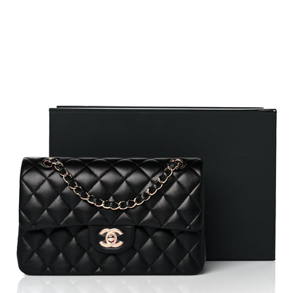 Chanel Lambskin Quilted Small Double Flap Black 8 of 8