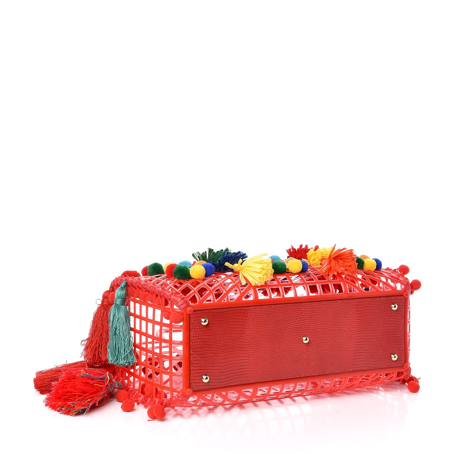Dolce & Gabbana PVC Cage Market Tote Red 4 of 9