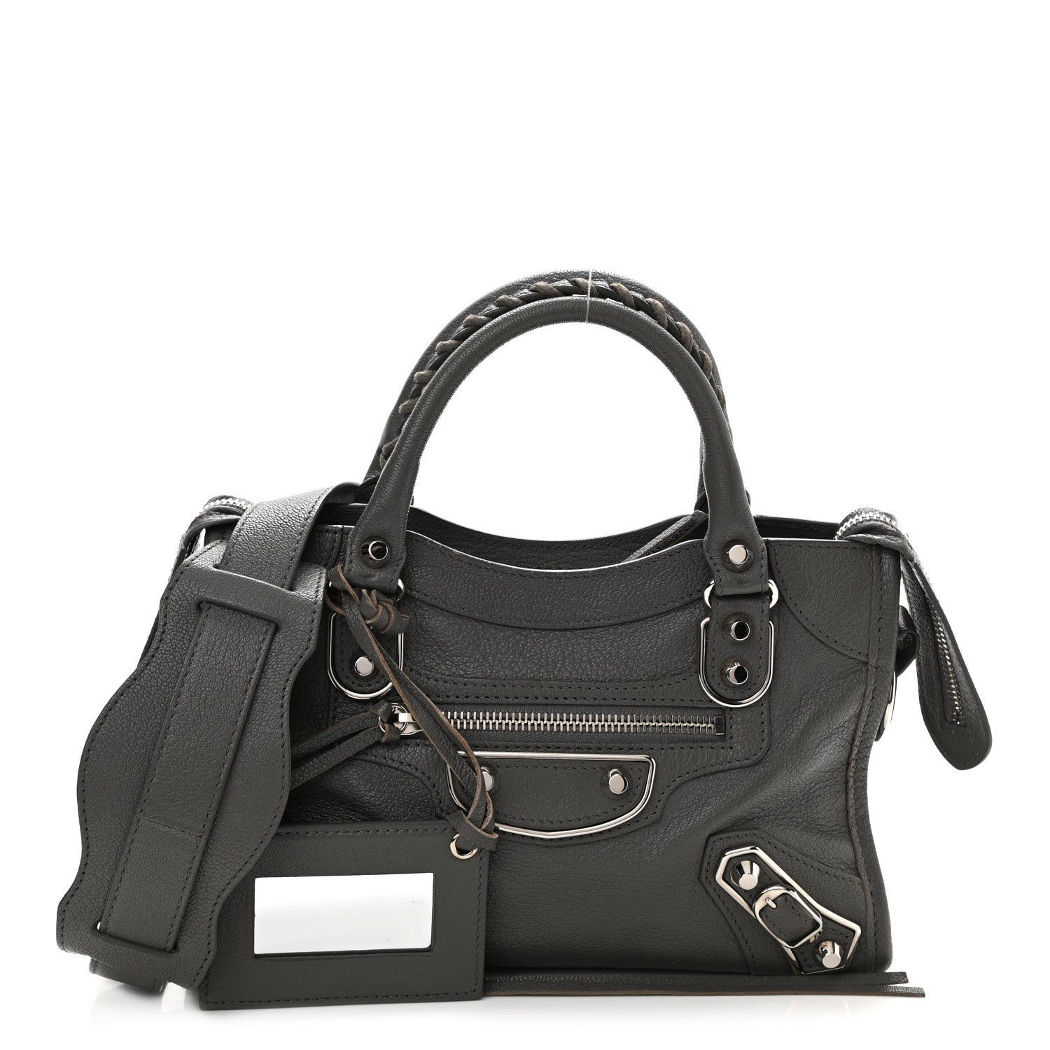 Balenciaga Chevre Silver Metallic Edge Hardware Mini City Gris Acier 1 of 10