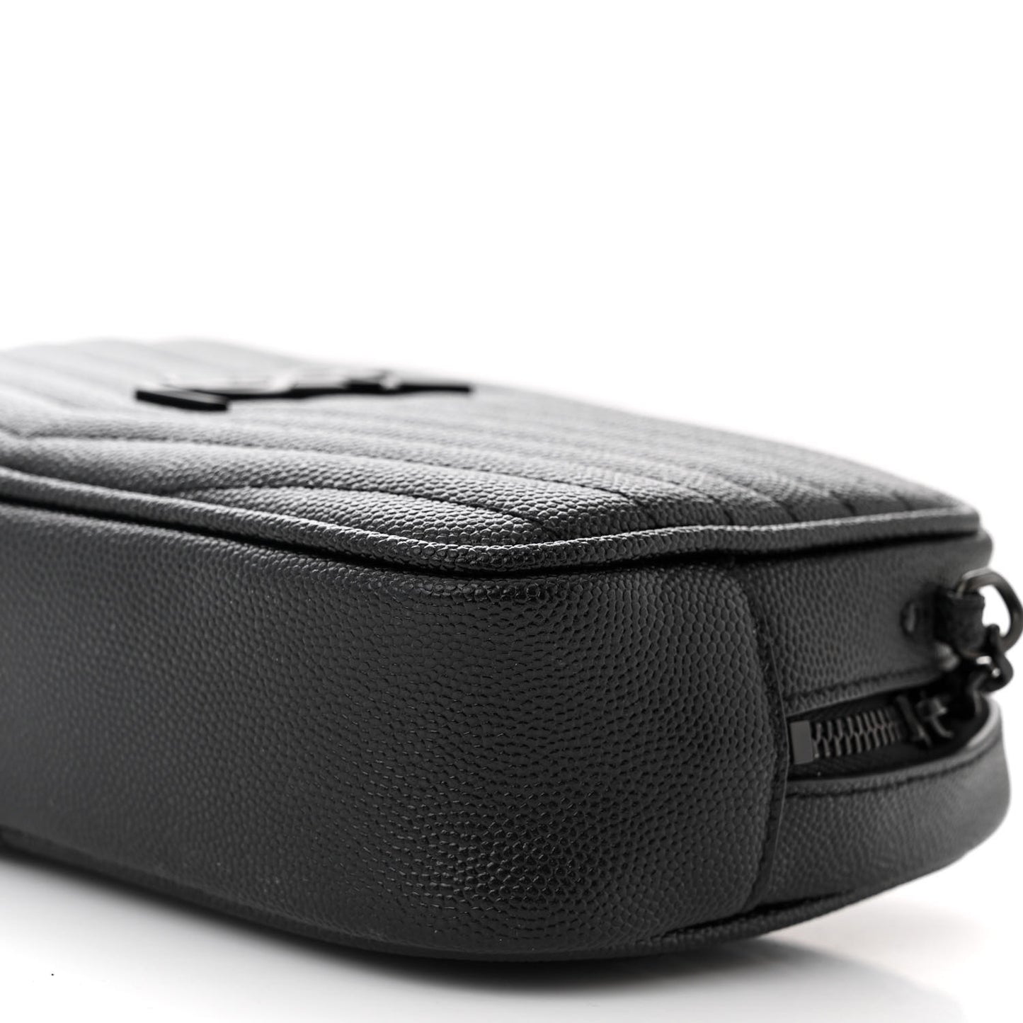 Grain De Poudre Matelasse Monochrome Monogram Mini Lou Camera Bag Black