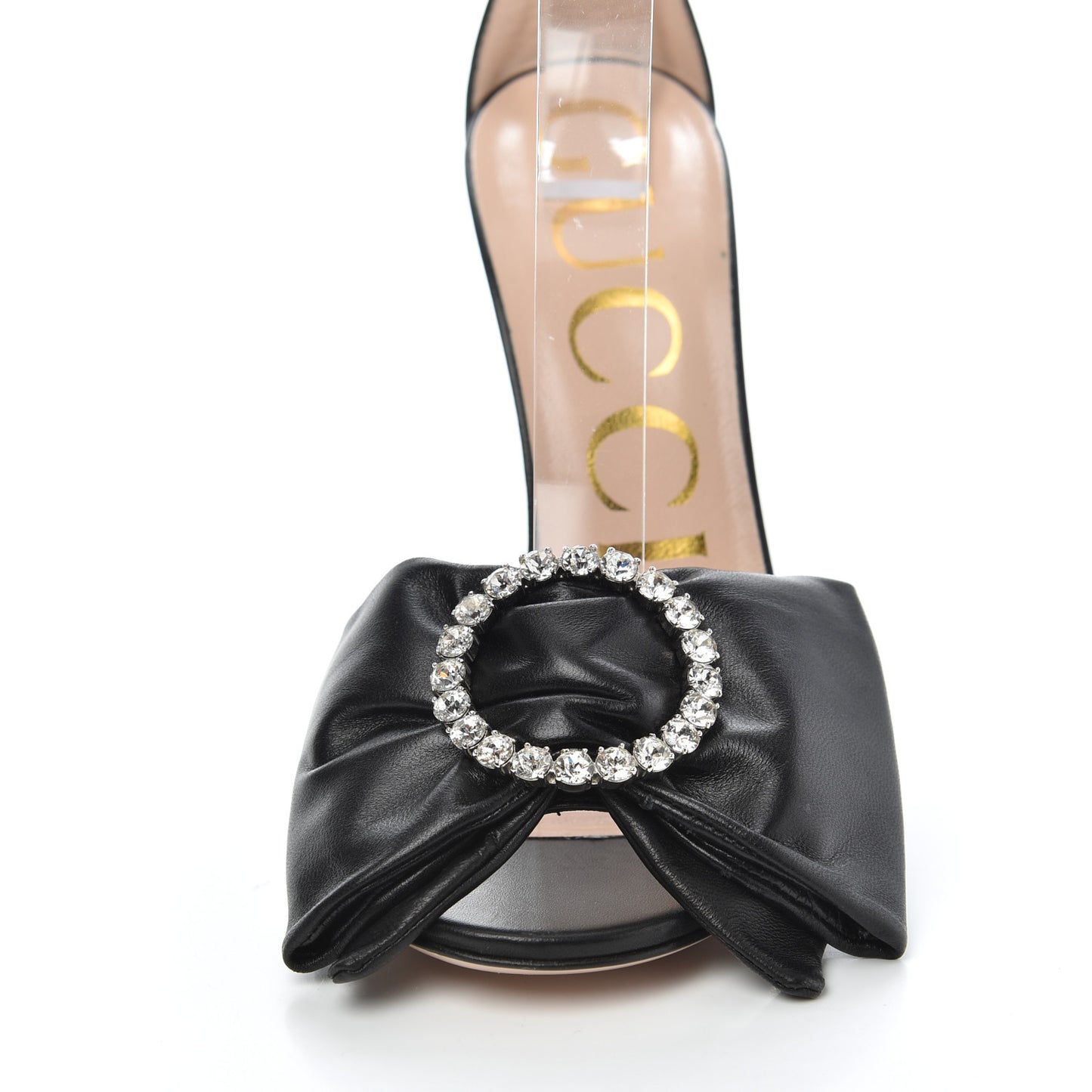 Nappa Ilse Pleated Bow Sandals 35.5 Black