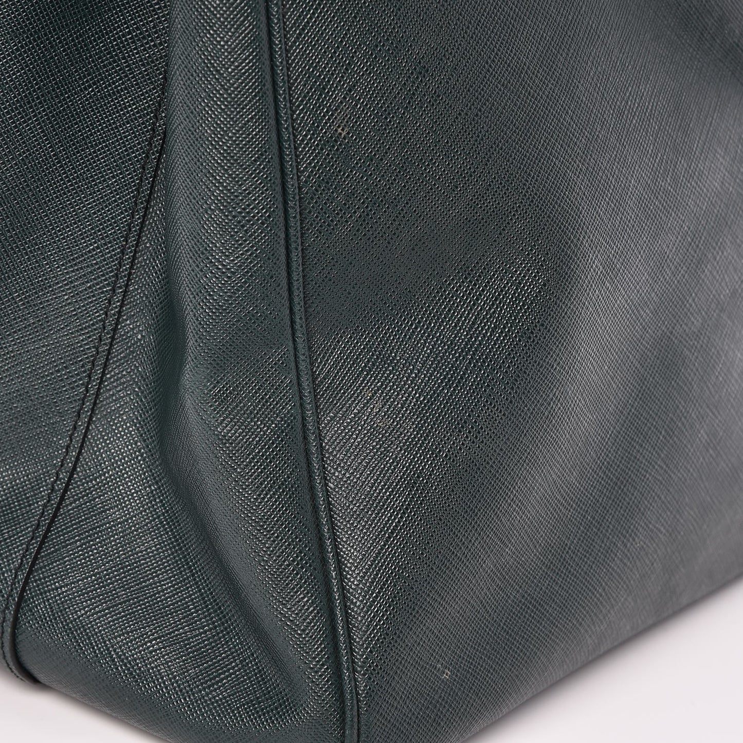 Saffiano Lux Extra Large Galleria Double Zip Tote Smeraldo