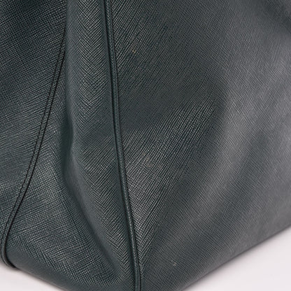 Prada Saffiano Lux Extra Large Galleria Double Zip Tote Smeraldo 9 of 9