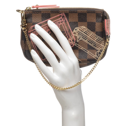 Louis Vuitton Damier Ebene 2014 Christmas Animation Mini Pochette Accessories 2 of 6