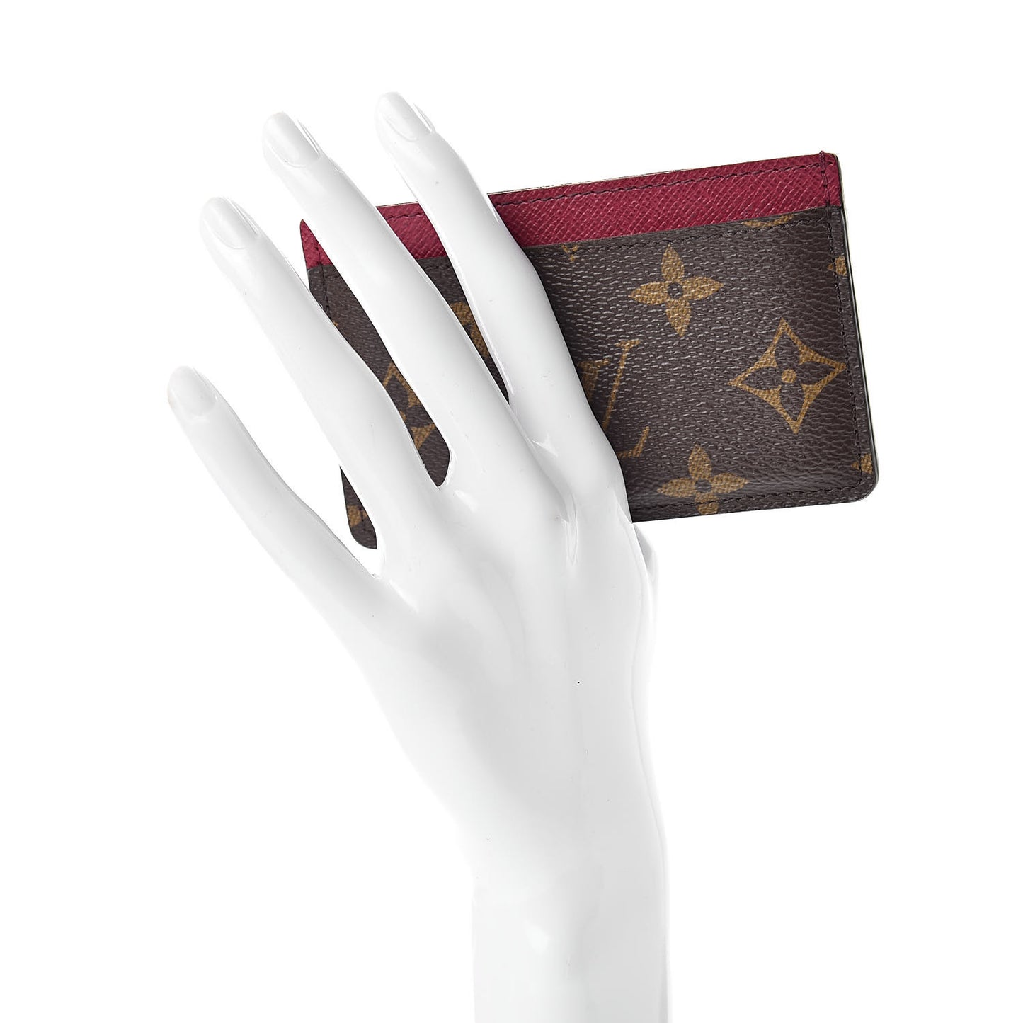 Monogram Card Holder Fuchsia