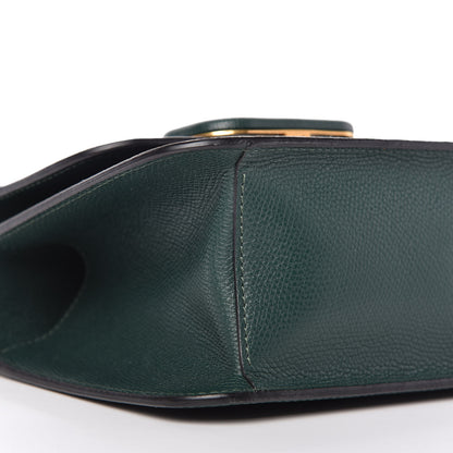 Valentino Garavani Grainy Calfskin Small VSling Shoulder Bag English Green 6 of 8