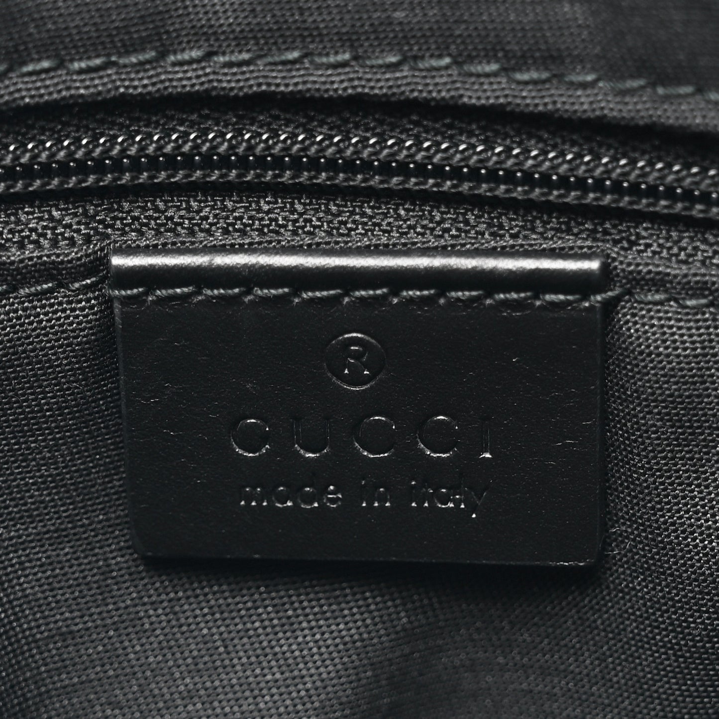 GG Monogram Web Flat Messenger Bag Black