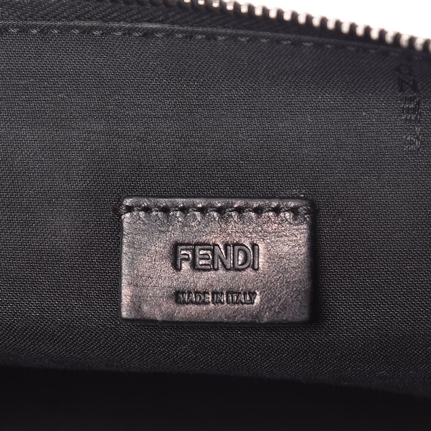 Vitello Grace FF 1974 Embossed Pouch Black