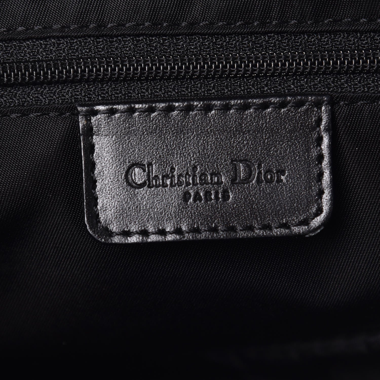 Christian Dior Monogram Saddle Bag Black 6 of 7