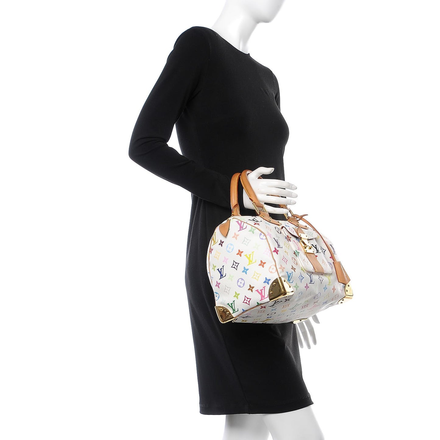 Monogram Multicolor Speedy 30 White