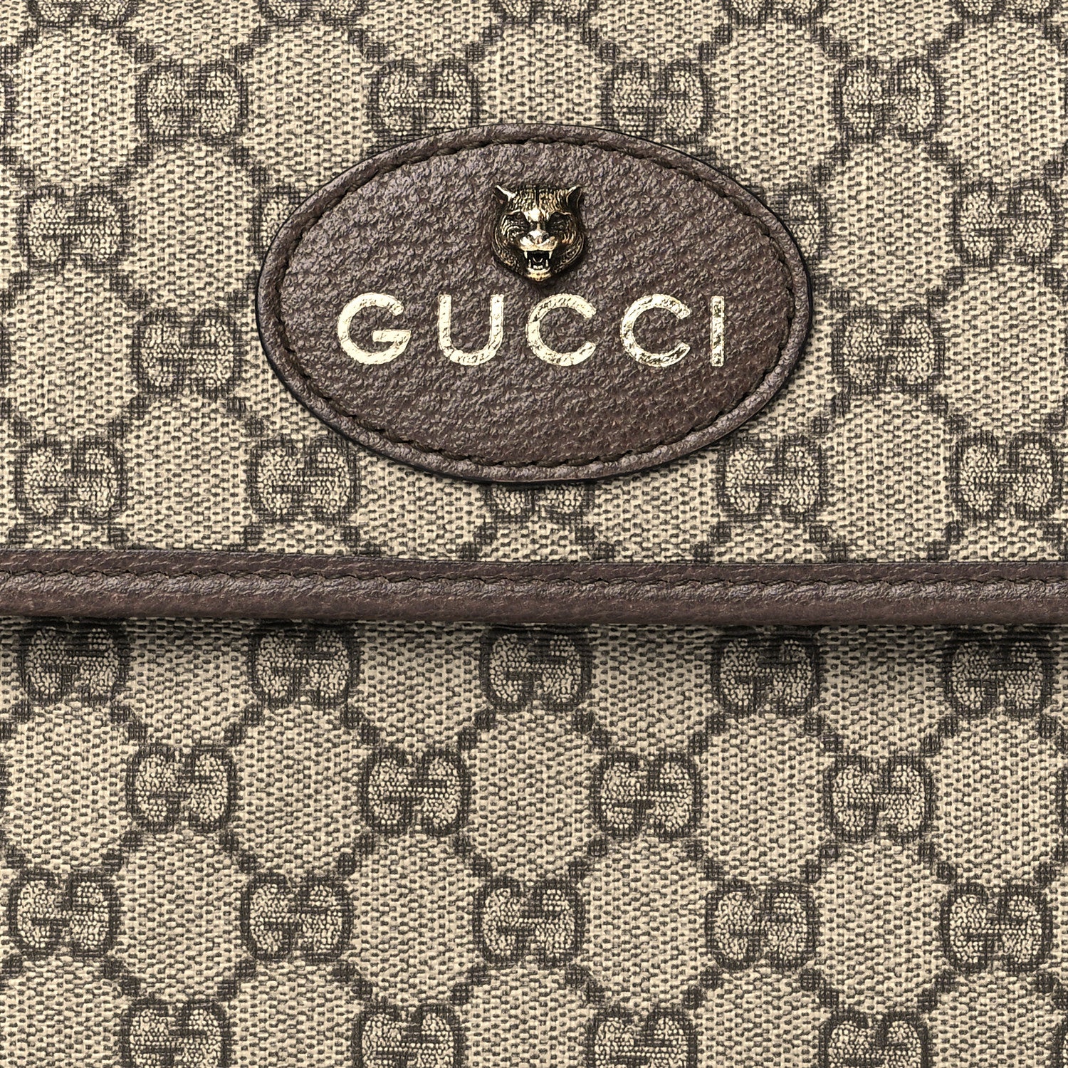 Gucci GG Supreme Monogram Neo Vintage Web Belt Bag Brown 9 of 12