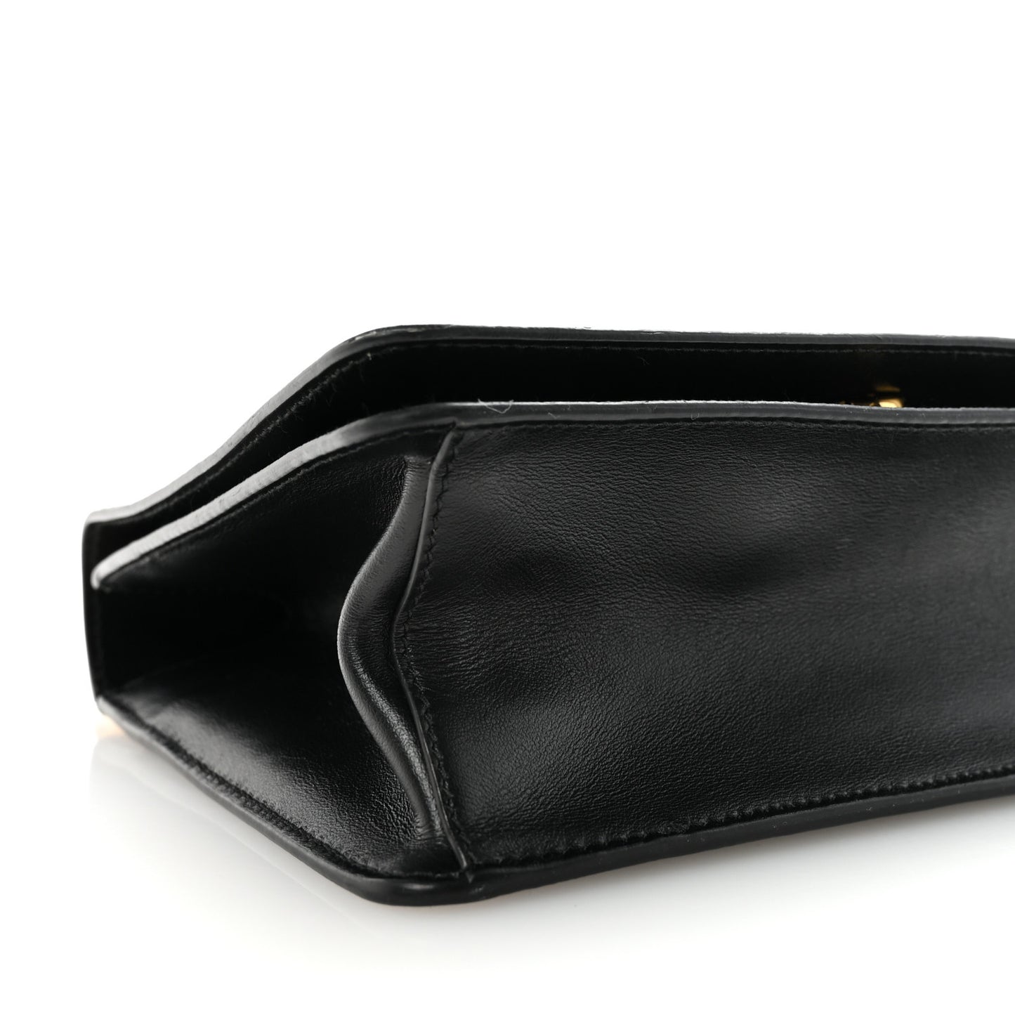 Saffiano Chain Shoulder Bag Black