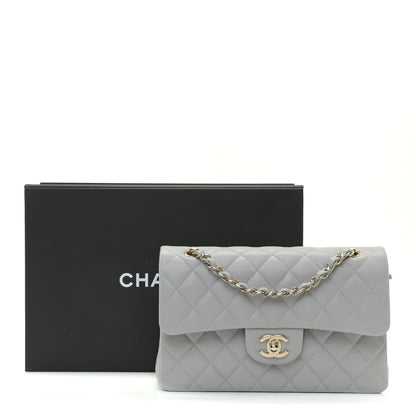 Chanel Caviar Quilted Small Double Flap Grey 11 of 11