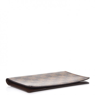 Louis Vuitton Damier Ebene Checkbook Cover Wallet 4 of 7