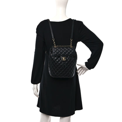 Chanel Lambskin Quilted Small Urban Spirit Backpack Black 2 of 9