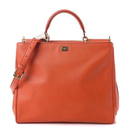 Dolce & Gabbana Dauphine Miss Sicily Double Zip Satchel Orange 1 of 13