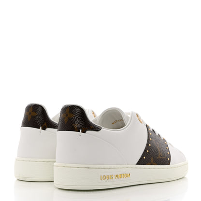 Louis Vuitton Calfskin Monogram Frontrow Sneaker 35 White 4 of 9