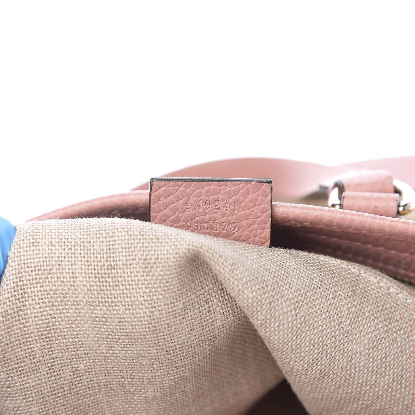 Monogram Small Bree Tote Beige Soft Pink