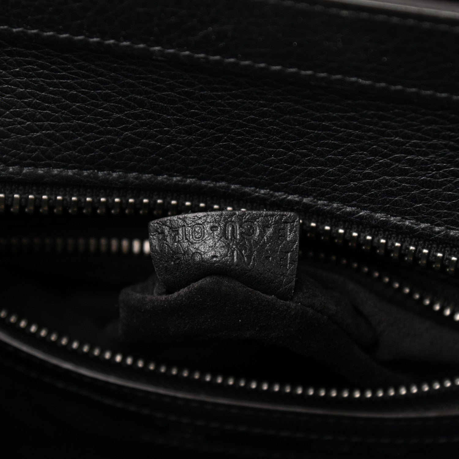 Celine Drummed Calfskin Micro Luggage Black 8 of 11