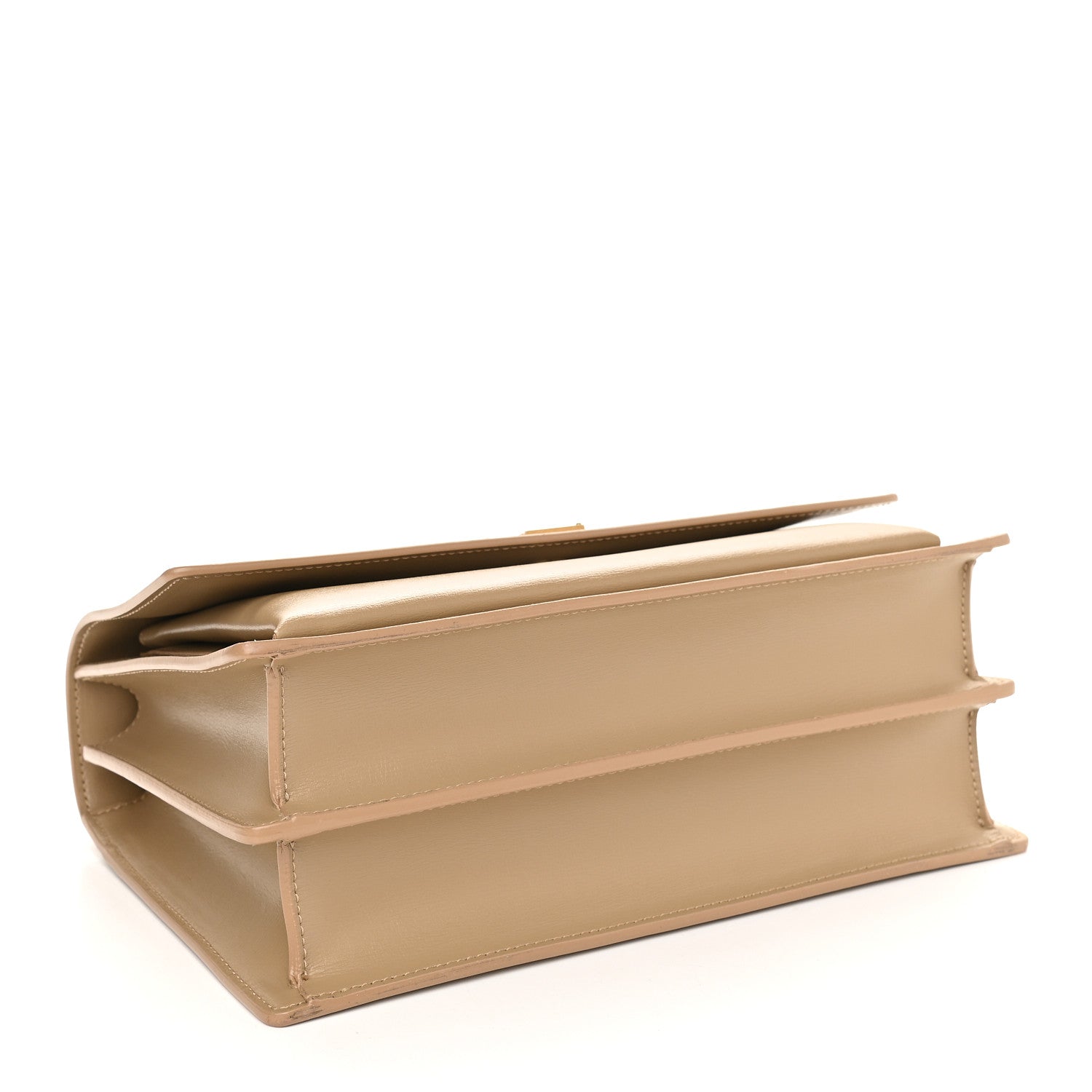 Saint Laurent Calfskin Large Monogram Sunset Dark Beige 3 of 8