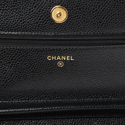 Chanel Caviar Quilted Wallet On Chain WOC Black 5 of 11