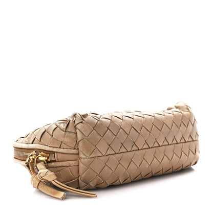 Bottega Veneta Nappa Intrecciato Small Cosmetic Pouch Camel 4 of 11