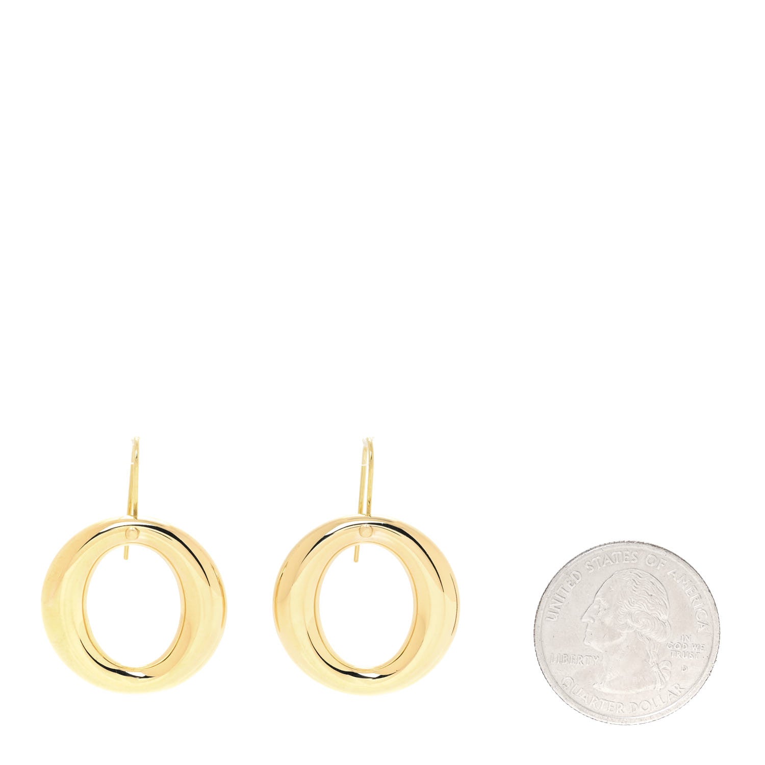 Tiffany 18K Yellow Gold Elsa Peretti Sevillana Earrings 2 of 4