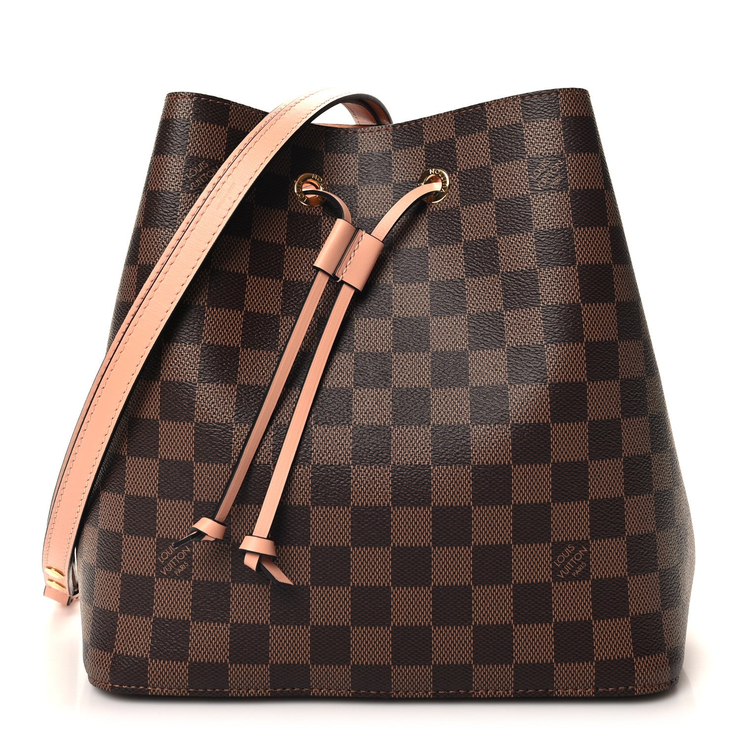 Louis Vuitton Damier Ebene Neonoe MM Venus Pink 1 of 10
