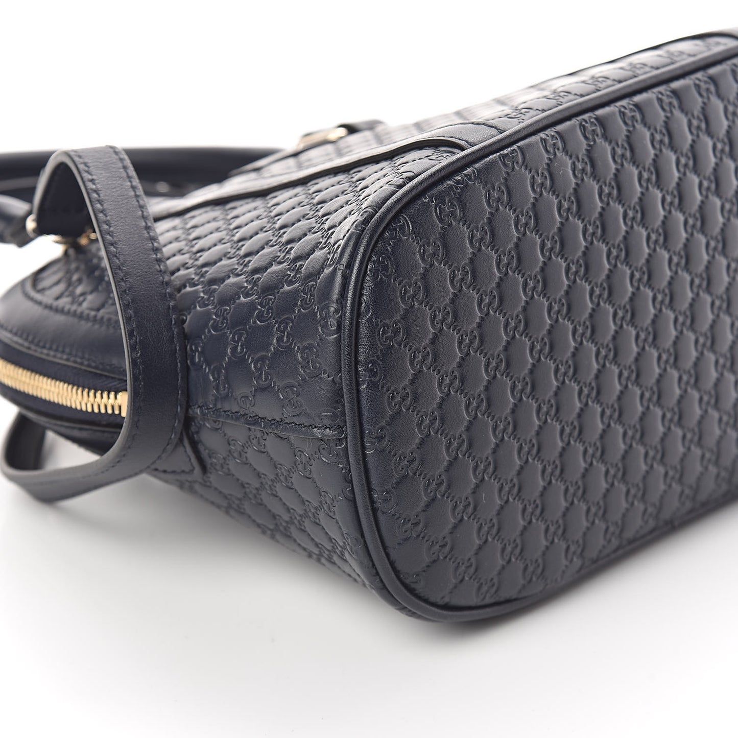 Soft Microguccissima Mini Dome Bag Blue