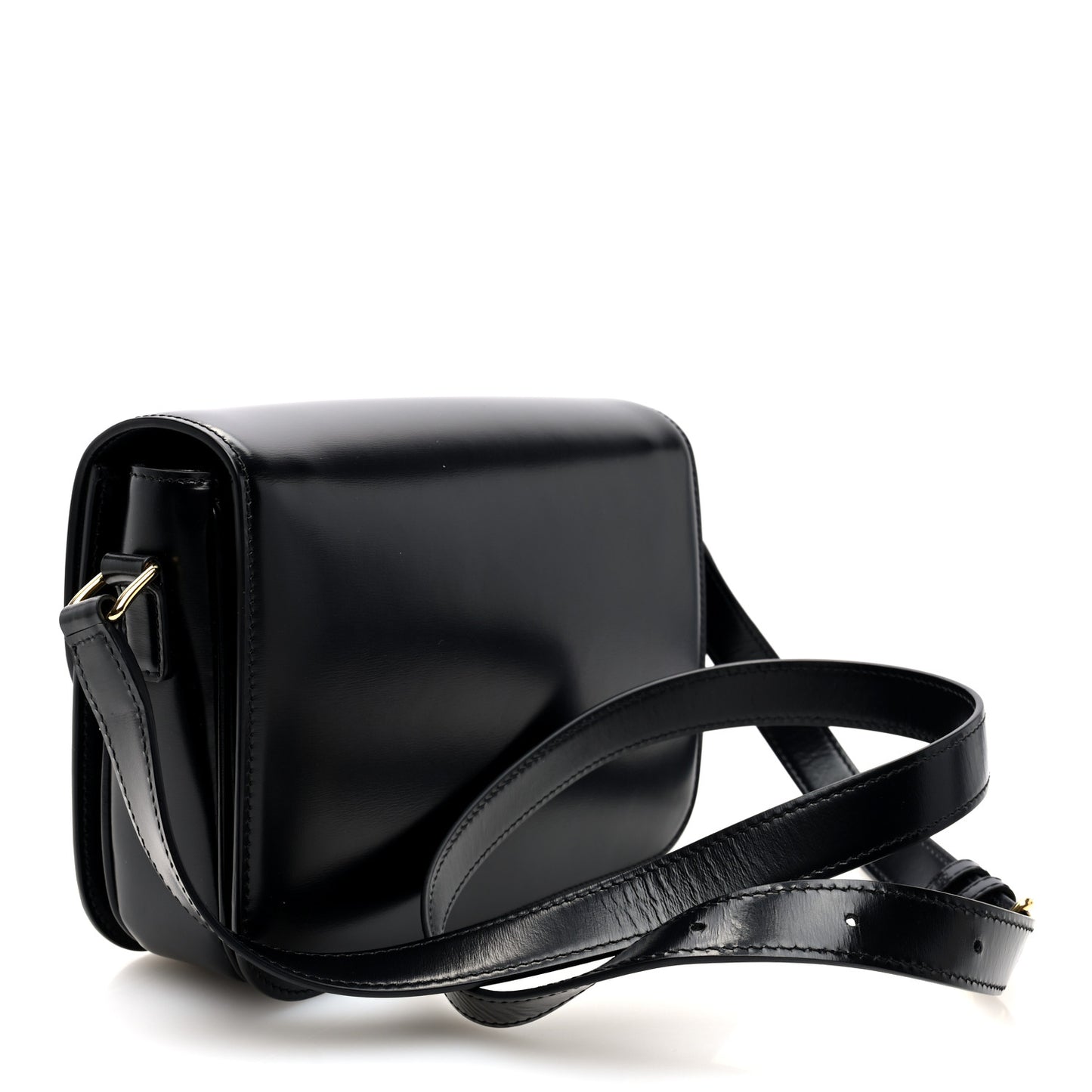 Shiny Calfskin Medium Triomphe Black