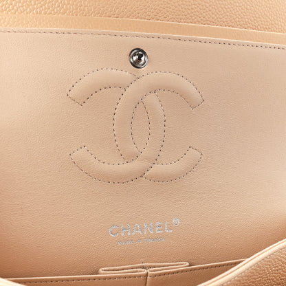 Chanel Caviar Quilted Medium Double Flap Beige Clair 6 of 11