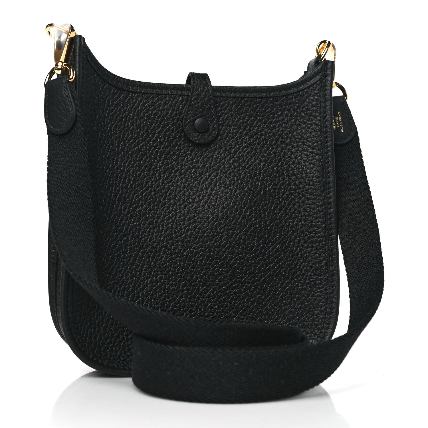 Hermes Taurillon Clemence Evelyne TPM Black 3 of 11