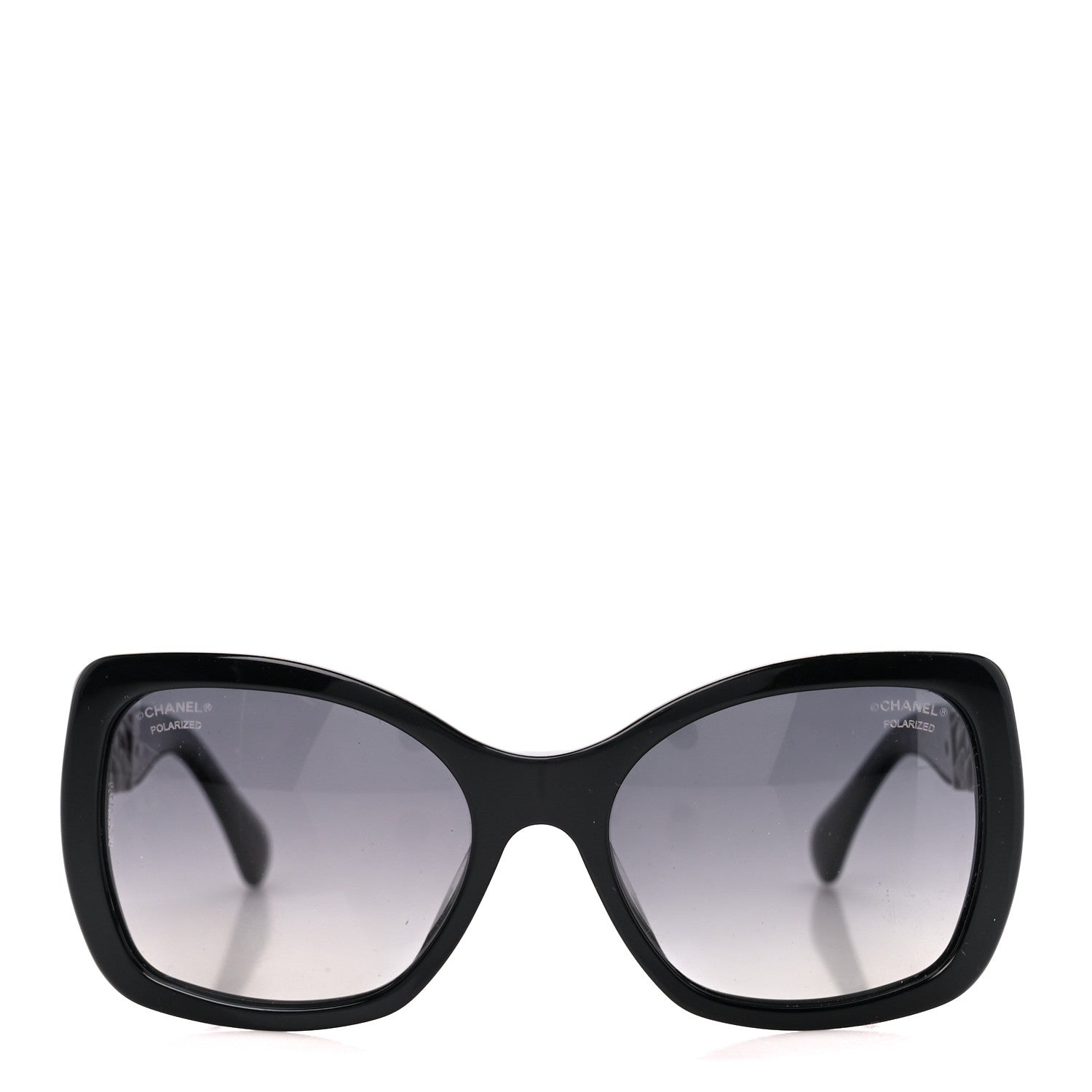 Chanel Acetate Metal Polarized Chain Square Sunglasses 5305 Black 3 of 8
