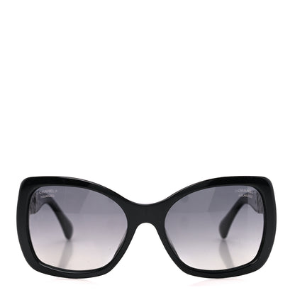 Chanel Acetate Metal Polarized Chain Square Sunglasses 5305 Black 3 of 8
