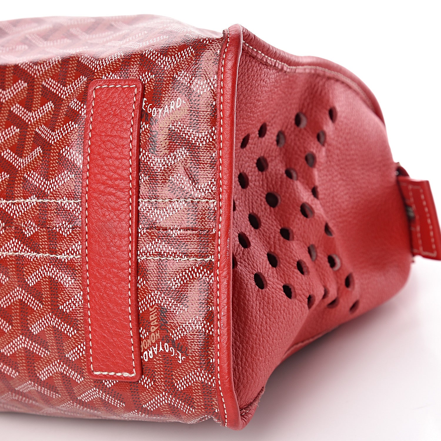 Goyard Goyardine Sac Hardy Pet Carrier PM Red 9 of 17